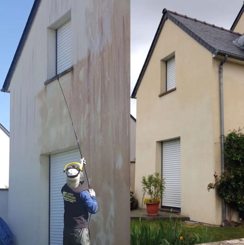 Le démoussage de votre toiture et le nettoyage de votre façade à Brest